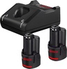 Akude ja laadija komplekt Bosch GBA 12V 2x2.0Ah, GAL 12V-40