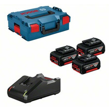 Akude ja laadija komplekt Bosch 0615990L3T, 18 V, 3x5.0 Ah + GAL 18V-40