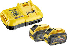 Tarvikute komplekt DeWalt DCB118, 18 V, 2x9.0 Ah + laadija DCB547