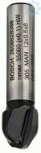 Ümarsoonefrees Bosch 2608628368, H R6 mm, l9.5 mm, varre läbimõõt 8 mm