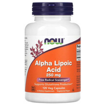 Now Foods Alpha Lipoic Acid 250 mg, 120 kapslit