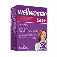 Vitabiotics Wellwoman 50+, 30 tabletti