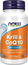 Now Foods toidulisand Krill & CoQ10, 60 kapslit