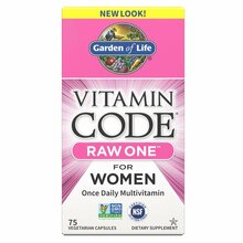 Garden of Life Vitamin Code RAW ONE naistele, 75 kapslit