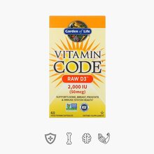 Garden of Life Vitamin Code Raw D3, 60 vegkapslit