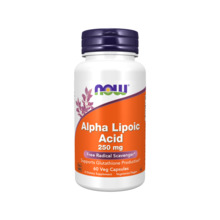 Now Foods Alpha Lipoic Acid 250 mg, 60 kapslit