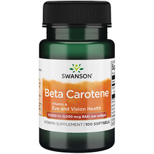 Swanson beetakaroteen (vitamiin A), 100 pehmekapslit