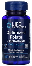Life Extension Enhanced Optimized Folate 1700 mcg, 100 tabletti