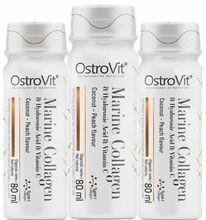 OstroVit Collagen Marine Shot, Coconut Peach, 80 ml