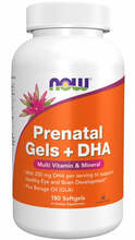 Prenatal Gels + DHA, 180 kapslit