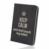 Tahvelarvuti ümbris GreenGo Keep Calm, universaalne, 9-10 tolli, must