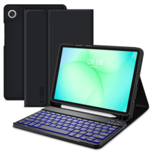 Ümbris Tech-Protect SC Pen + Keyboard Samsung Galaxy Tab A9 A11 8.7, X110 X115 X133 X135, must