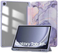 Kaaned Tech-Protect Galaxy Tab A9 Plus 11, SC Pen Hybrid Marble, lilla