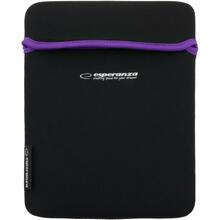 Tahvelarvuti ümbris Esperanza Neoprene ET172V, 9.7, must/lilla