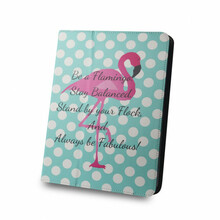 Tahvelarvuti ümbris Greengo Flamingo and Dots, 9-10, roheline/valge