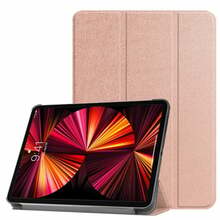 Kaaned iLike Tri-Fold Eco-Leather Stand Case Samsung Galaxy Tab A9 8.7 X110, roosakuldne