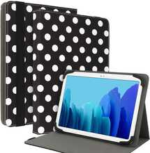 Tahvelarvuti ümbris Wonder Canvas 13 tolli, must polka-dot