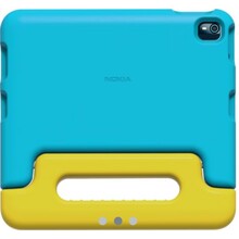 Nokia Tab T10 lasteümbris, kollane/tsüaan