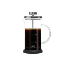 Kohvikann Melitta French Press, 0.35 L, läbipaistev/must, 3 tassi