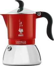 Mokakann Bialetti Fiammetta Induction 2 tassi, punane, roostevaba teras