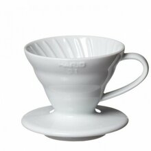 Kohvitilguti Hario V60-01, keraamiline, valge