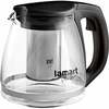 Teekann Lamart LT7025, 1.1 L, läbipaistev/must