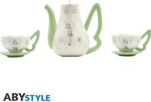 Teekann Disney koos Tinkerbell tasside komplektiga