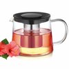 Teekann Homla Milbo 936368, 1.5 L, läbipaistev/must