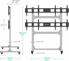 Mobiilne TV/monitori alus Onkron FSPRO2L22-S