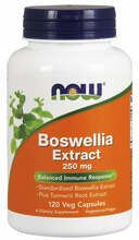 Now Foods boswellia 250 mg ekstrakt koos kurkumiga, 120 kapslit