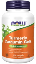 Now Foods kurkumi-kurkumiini geelid, 475 mg, 120 kapslit