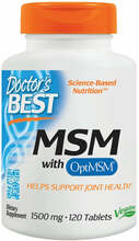 Doctor's Best MSM koos OptiMSM-iga 1500 mg, 120 tabletti