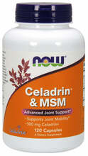 Now Foods Celadrin 500 mg ja MSM 100 mg, 120 kapslit