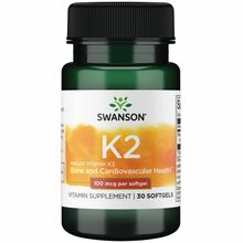 Swanson K2-vitamiin 100 mcg, 30 kapslit