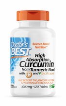 Doctor's Best Curcumin C3 complex bioperiiniga, 1000 mg, 120 tabletti