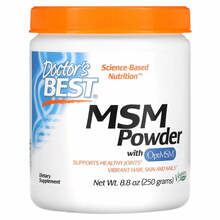 Doctor's Best MSM väävel - OptiMSM metüülsulfonüülmetaan, 250 g