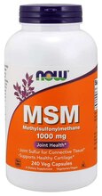 Now Foods MSM 1000 mg, 240 kapslit