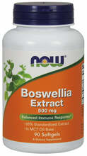 Now Foods boswellia ekstrakt 500 mg, 90 pehmet kapslit
