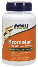 NOW Foods bromelaiin, 500 mg, 120 kapslit