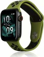 Beline Sport Silicone rihm Apple Watch 42/44/45/49mm, roheline/must