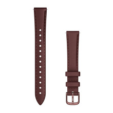 Garmin Lily 2 nahkrihm, tumepronks/kollakas