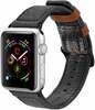 Kellarihm Dux Ducis Canvas Leather Band, 38/40mm, must/pruun