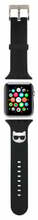 Apple 4/5/6/7/SE Karl Lagerfeld silikoonrihm, must, 38/40/41mm