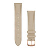 Garmin Luxe nahast kellarihm, 20 mm, Light Sand
