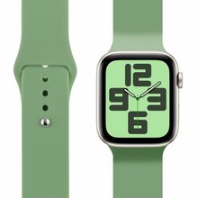 Obal:Me silikoonrihm Apple Watch 42-49mm M-L, roheline