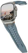Urban Armor Gear UAG Monarch rihm, Apple Watch 49mm/45mm/44mm/42mm, cloud blue/titanium