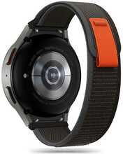 Kellarihm Tech-Protect Nylon Strap, Galaxy Watch 4/5/5 Pro/6/7/FE, must ja oranž