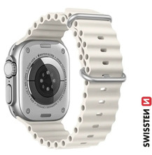 Swissten Marine silikoonrihm Apple Watch 42/44/45/49mm, helehall