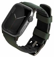 Uniq Linus rihm, Apple Watch 4/5/6/7/8/SE/SE2/Ultra, 42/44/45/49mm, roheline