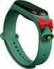Jõuluteemaline rihm Xiaomi Mi Band 3/4, tumeroheline